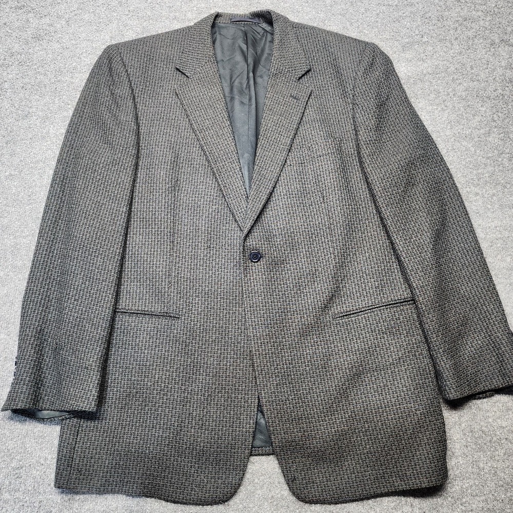 Givenchy Monsieur Men's Tweed Sport Coat Size 46 Long Wool & Alpaca Wool
